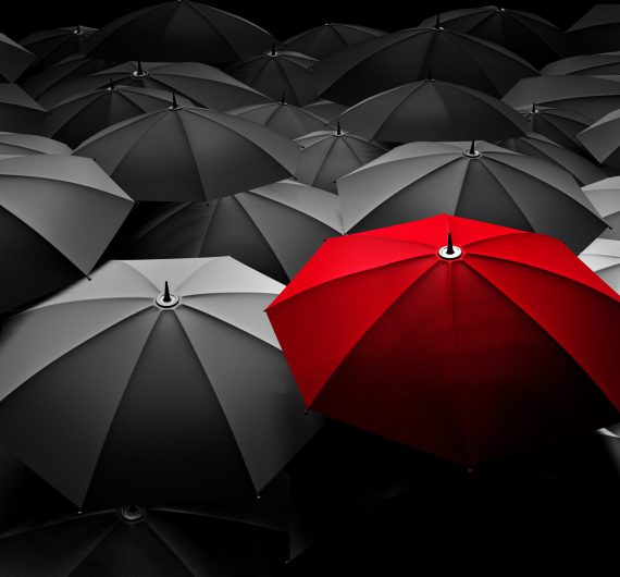 Red,Umbrella,Stand,Out,From,The,Crowd,Of,Many,Black Red,Umbrella,Stand,Out,From,The,Crowd,Of,Many,Black